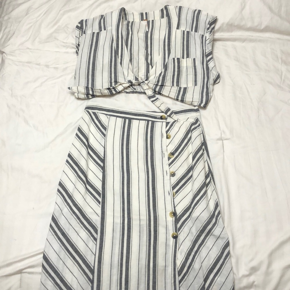 Free People Striped Set